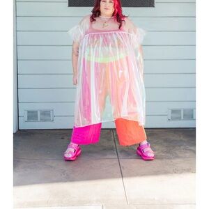 Nettle Studios Metallic Mushroom Dress in Soap Bubble